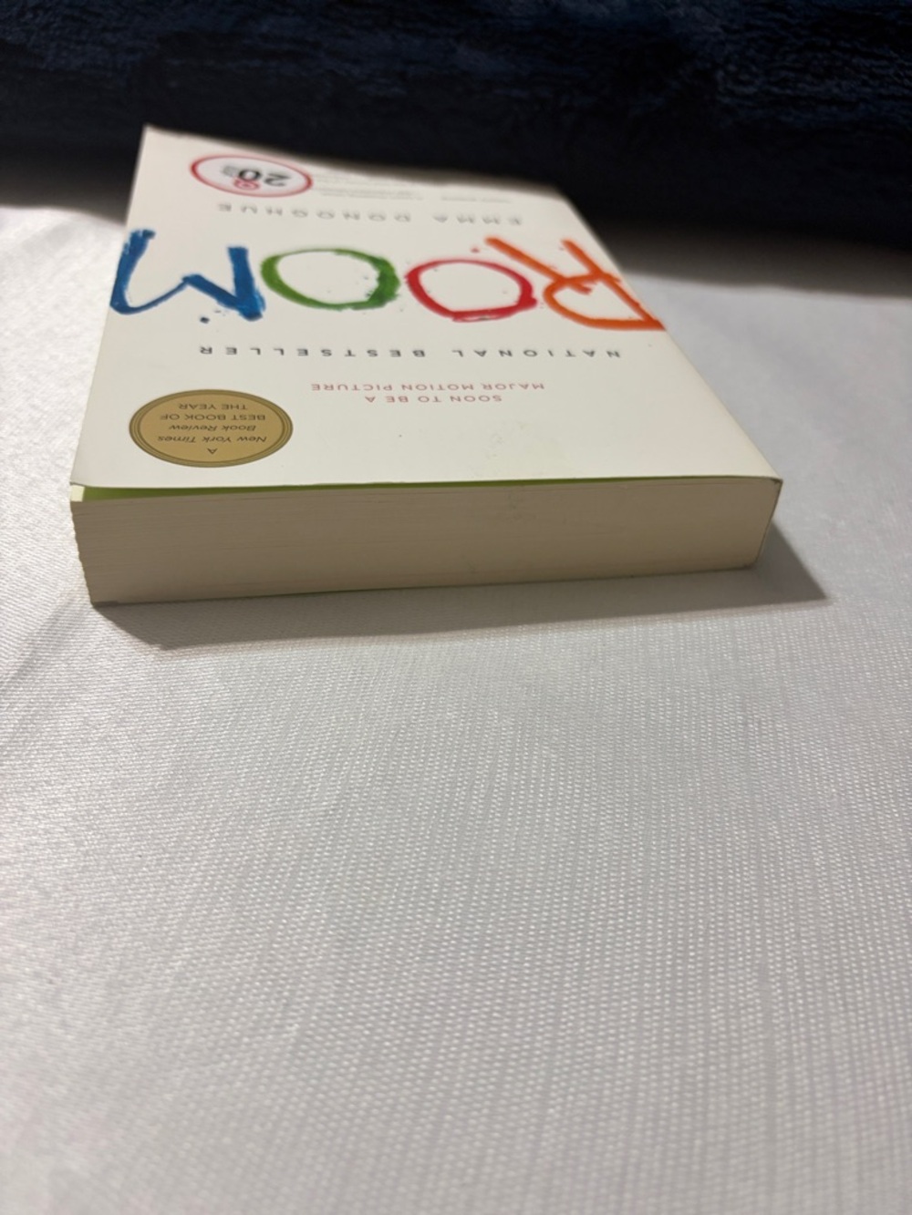 Room by Emma Donoghue - White Cover with Multicolor Title - Picture 5 of 7